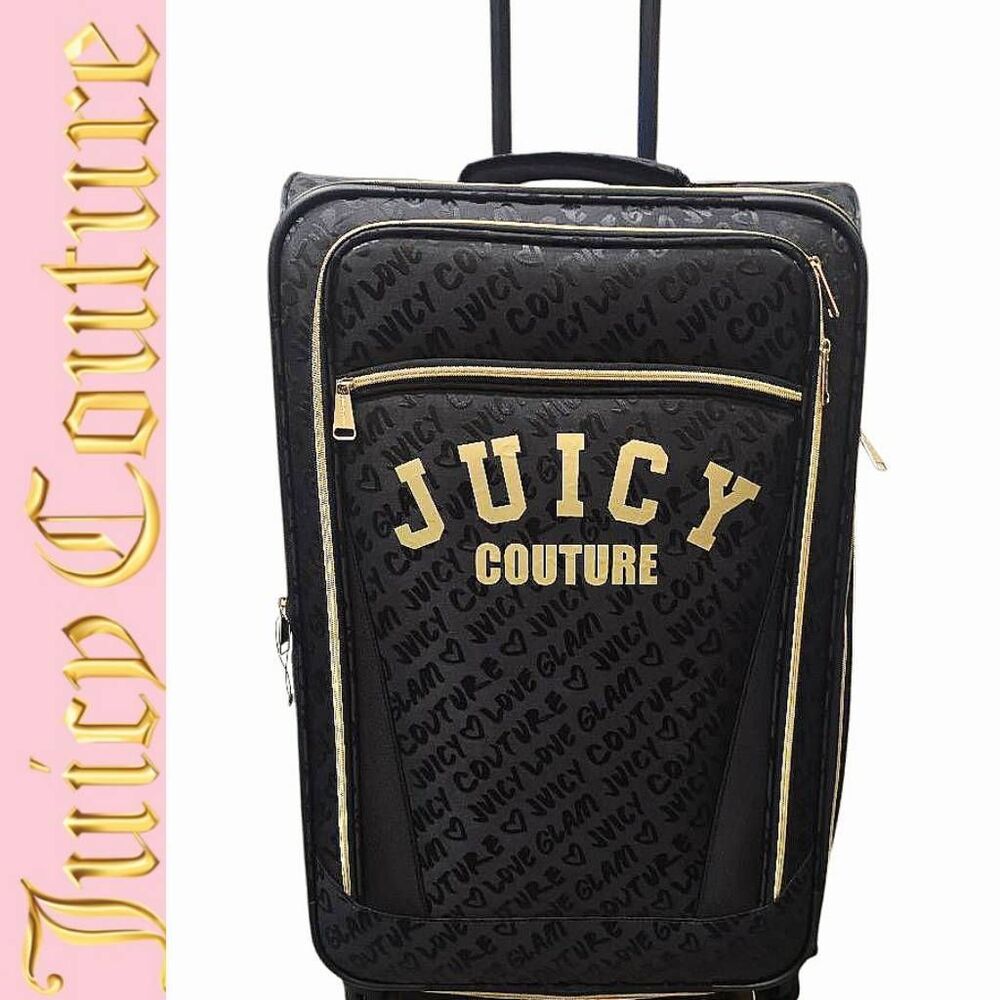 Juicy Couture Juicy Love Glam Soft Side Spinner Luggage - Glam Gold